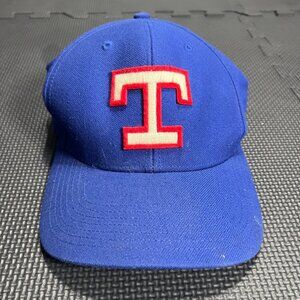 Texas Rangers Blue Adjustable Baseball Cap By 47 Brand With Team Logo Embroidery